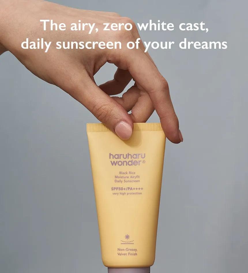 haruharu wonder - Black Rice Moisture Airyfit Sunscreen SPF50+/PA++++ / Unscented